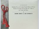 MARTZY - Schubert - Sonatas for Vln & Pno - Reissue Lexington LEXC-1010