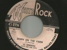 ROCKABILLY- AL DOWNING & POE KATS- DOWN ON THE FARM / OH BABY - HEAR -WHITE ROCK