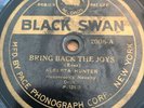 Pre War Race 78 rpm ALBERTA HUNTER Bring Back The Joys BLACK SWAN 2008 V/V 1921