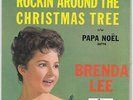 BRENDA LEE picture sleeve only no record ROCKIN' AROUND THE CHRISTMAS TREE
