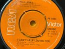 Northern Soul 45 Paul Anka-I Can't Help Loving You-UK RCA