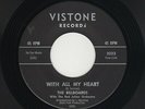 '61 W Coast DooWop BILLBOARDS With All  My Heart/Around the World VISTONE HEAR