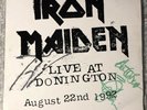 Iron Maiden Live At Donington LP Rare Signed Vtg Record 1992 Steve Harris