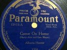 Alberta Hunter, Paramount, 12013, 78 RPM, Blues, Record