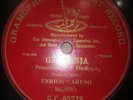ENRICO CARUSO 10'' - Red G&T - GC 52378 - 78 rpm record - GERMANIA