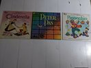 Vintage Walt Disney Pinocchio Cinderella Peter Pan LP Record Movie Soundtrack