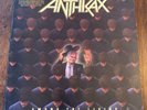 ANTHRAX Among The Living 1987 Megaforce Records Gold Stamped Promo Free Shipping