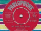 Johnny Angel * Too Young to go Steady * UK Parlophone 45 Teen Pop EX