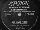 JOHNNY & THE HURRICANES - RED RIVER ROCK / BUCKEYE - SOUTH AFRICA - 78 RPM -EXC+