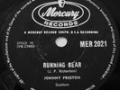 JOHNNY PRESTON - RUNNING BEAR / MY HEART KNOWS - SOUTH AFRICA - 78 RPM - EXC+