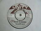 The Hippy Boys - Dreams To Remember 1969 UK 45 UNITY SKA/ROCKSTEADY