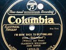 CLARENCE WILLIAMS JAZZ KINGS - ‘I’M GOIN' BACK TO BOTTOMLAND’ COLUMBIA 14244D