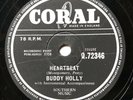ROCK 'N ROLL: BUDDY HOLLY - ‘HEARTBEAT/ WELL... ALL RIGHT’ CORAL 78, UNCOMMON