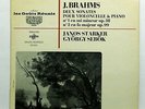 JANOS STARKER, SEBOK - BRAHMS cello & piano sonatas nos.1 & 2 ERATO LP EX+