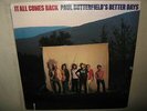 PAUL BUTTERFIELD's BETTER DAYS It All Comes Back SEALED New Vinyl LP 1987 Rhino