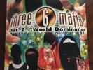 Three 6 Mafia CHAPTER 2: WORLD DOMINATION (2XLP) Vinyl Promo Original Dirty