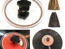 1xLP Vinyl Record Cleaning Label Saver Protector Turntable Disc Waterproof Clamp