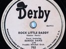 R&B / Jump Blues 78 SARAH DEAN b/w EUNICE DAVIS Rock Little Daddy DERBY 752 HEAR