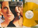 Styx LP Pieces of Eight 1978 Gold Colored Vinyl Blue Collar Man  VG++/M-