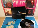 PINK FLOYD : THE DARK SIDE OF THE MOON - 1984 LP Italy re - w posters & stickers