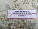 RARE BLAZING SADDLES / I'M TIRED 45 JUKEBOX STRIP FRANKIE LAINE MADELINE KAHN