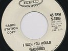 THE YARDBIRDS 45' RECORD I WISH YOU WOULD EPIC WHITE LABEL PROMO VG+ SUPER RARE
