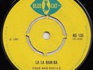 ENOS AND SHEILA  LA LA BAM BA  SOUGHT AFTER BLUE CAT BOSS REGGAE RARITY
