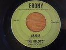 THE DELCO'S Arabia These Three Little Words EBONY doo-wop 45 Orig Label Delcos