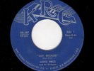 R & B-LLOYD PRICE-JUST BECAUSE/WHY-KRC 587 (ORIGINAL LABEL BEFORE ABC-PARAMOUNT)