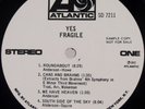 YES: Fragile US Atlantic SD 7211 GF Orig WLP Promo Scarce Prog Rock LP Vinyl