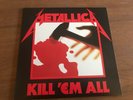 METALLICA KILL EM ALL BLACKENED LABEL 1983 NEAR MINT