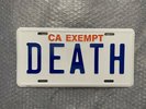 Death Grips Government Plates RSD 2014 Replica Plate