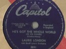 78 Rpm Record Laurie London He's Got The Whole World In His Hands