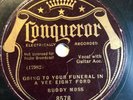 Buddy Moss Funeral in a Vee Eight Ford rare Conqueror blues 78