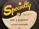 LITTLE RICHARD KEEP A KNOCKIN CAN’T BELIEVE YOU WANNA LEAVE ON SPECIALTY RECORDS