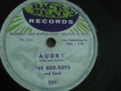 Norman Fox & The Rob-Roys 78rpm Single 10-inch Back Beat Records #501 Audry