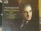 HMV SLS 785 ASD 1st CPS Barbirolli NPO Mahler Symphony 5 Baker Ruckert Lieder