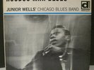 JUNIOR WELLS Hoodoo Man Blues ORIGINAL Delmark 612 LP w/ Buddy Guy PROMO