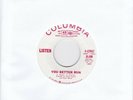 LISTEN - YOU BETTER RUN rare original 1965 USA  Columbia PROMO M-
