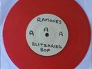 THE RAMONES  Blitzkrieg Bop RED Vinyl 45 White Label RARE PUNK 7
