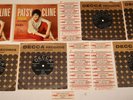 Patsy Cline SHOWCASE 1961 Decca JUKEBOX Set of 5 Stereo Discs, Covers +Labels EX