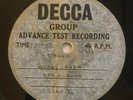 Rare Decca Advance Test Recording Disc-Open Road (Donovan) Windy Daze Side 2