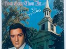 ELVIS PRESLEY-  USA DOG NEAR TOP LABEL HOW GREAT THOU ART