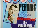 CARL PERKINS Boppin' the Blues SIGNED/AUTOGRAPHED VINYL ALBUM w/ CERTIFICATE