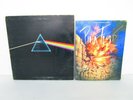 1980 Pink Floyd Book A Visual Documentary by Miles + Dark Side of the Moon Vinyl