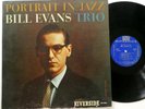 BILL EVANS Trio Portrait in Jazz LP Riverside 12-315 jazz 1960 mono   LV 42