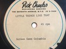 Rare ACETATE Demo LITTLE THINGS LIKE THAT Titelman Suzy Wallis Girl Group HEAR