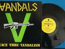 THE VANDALS PEACE THRU VANDALISM NM- 1982 EPITAPH 1st PRESS 12' EP LP YELLOW LBL