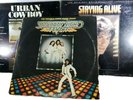 Saturday Night Fever, Urban Cowboy & Staying Alive LPs|John Travolta & Bee Gees