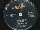 78 The Gayles ABC PARAMOUNT 9707 Rock 'n' Roll E-